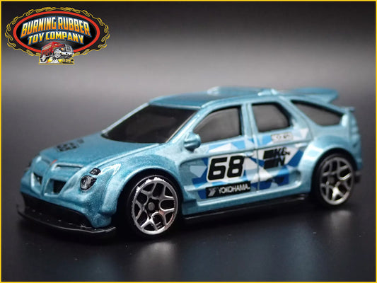 2001-2005 PONTIAC AZTEK BLUE 1:64 SCALE COLLECTIBLE DIORAMA DIECAST MODEL CAR