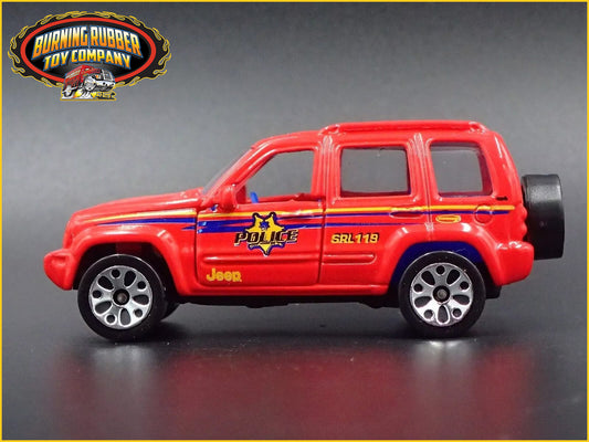 2001-2007 JEEP LIBERTY RED 1:64 SCALE COLLECTIBLE DIORAMA DIECAST MODEL CAR