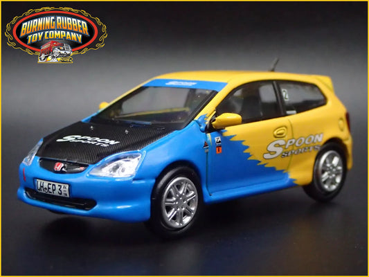 2007-2011 HONDA CIVIC TYPE R EP3 SPOON 1:64 SCALE COLLECTIBLE DIECAST MODEL CAR