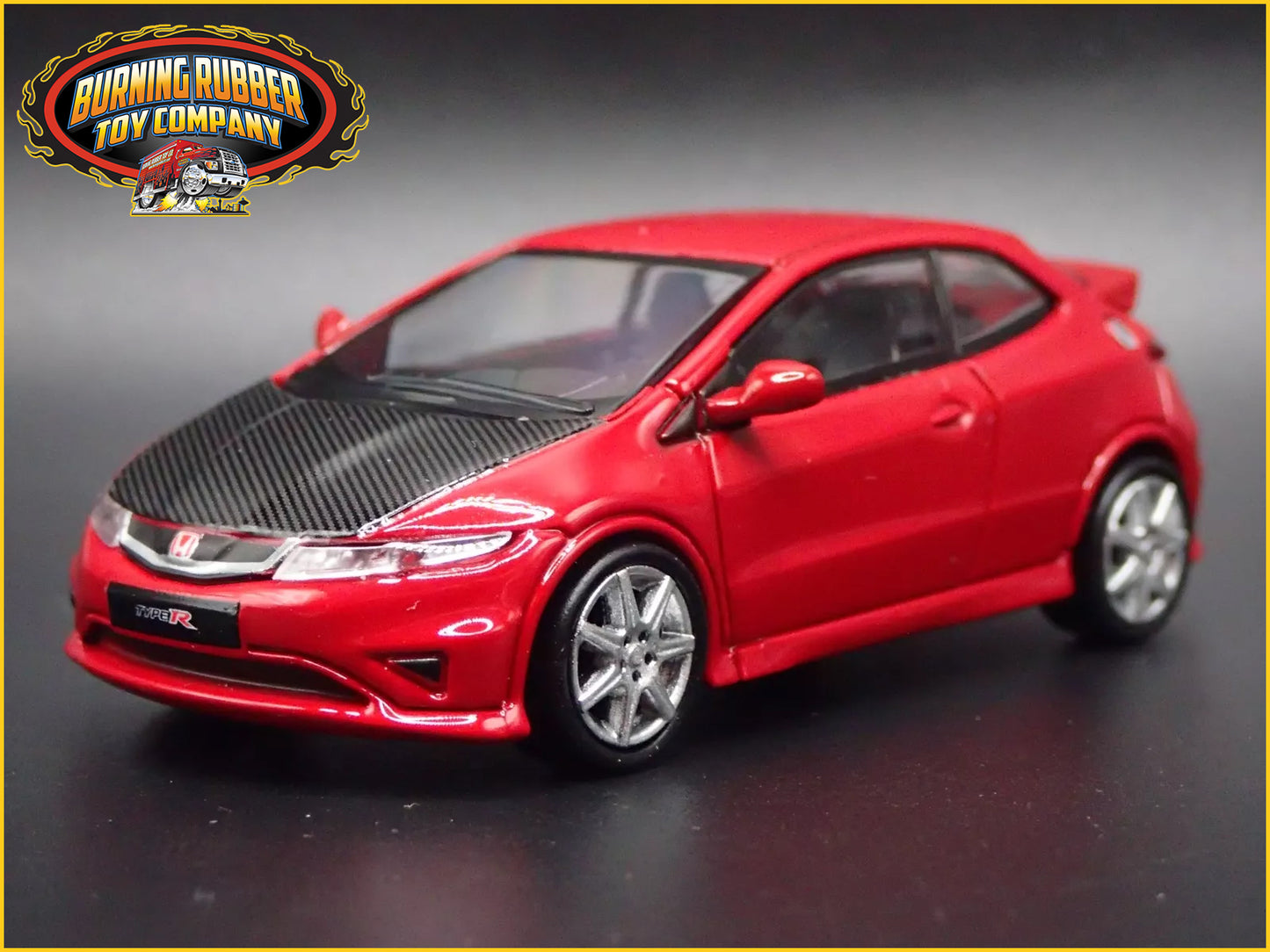 2007-2011 HONDA CIVIC TYPE R FN2 EURO 1:64 SCALE DIORAMA DIECAST MODEL CAR