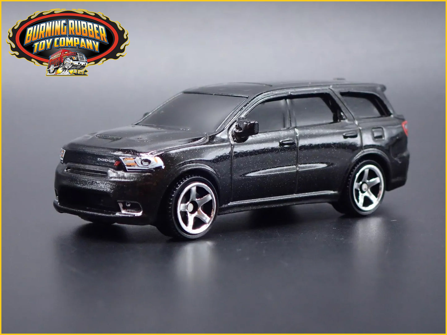 2011-2025 DODGE DURANGO SUV w HITCH BLACK 1:64 SCALE DIORAMA DIECAST MODEL CAR
