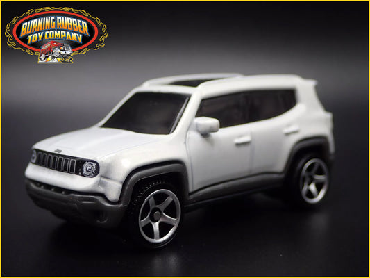 2015-2023 JEEP RENEGADE WHITE 1/64 SCALE COLLECTIBLE DIORAMA DIECAST MODEL CAR