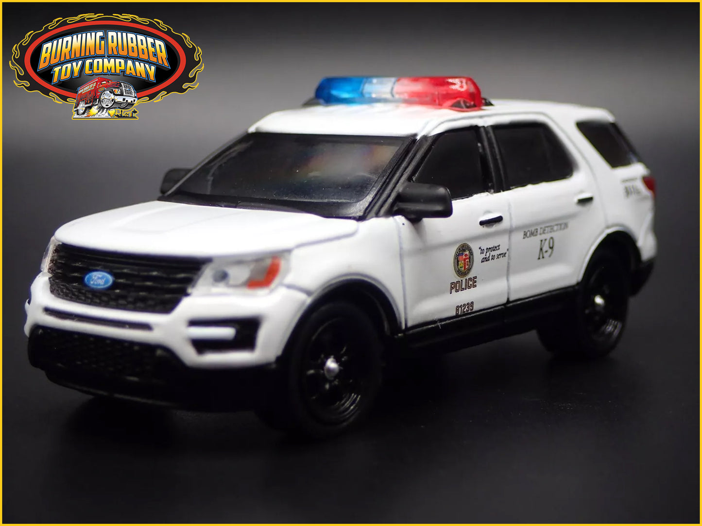 2017 FORD EXPLORER POLICE INTERCEPTOR UTILITY LAPD 1:64 SCALE DIECAST MODEL CAR