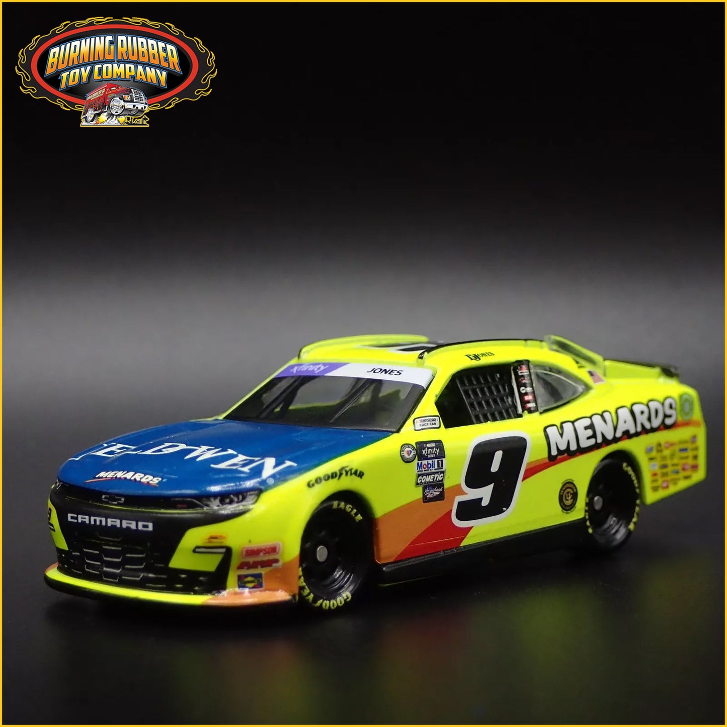 2023 23 CHEVY CAMARO 9 BRANDON JONES MENARDS NASCAR 1:64 SCALE DIECAST MODEL CAR