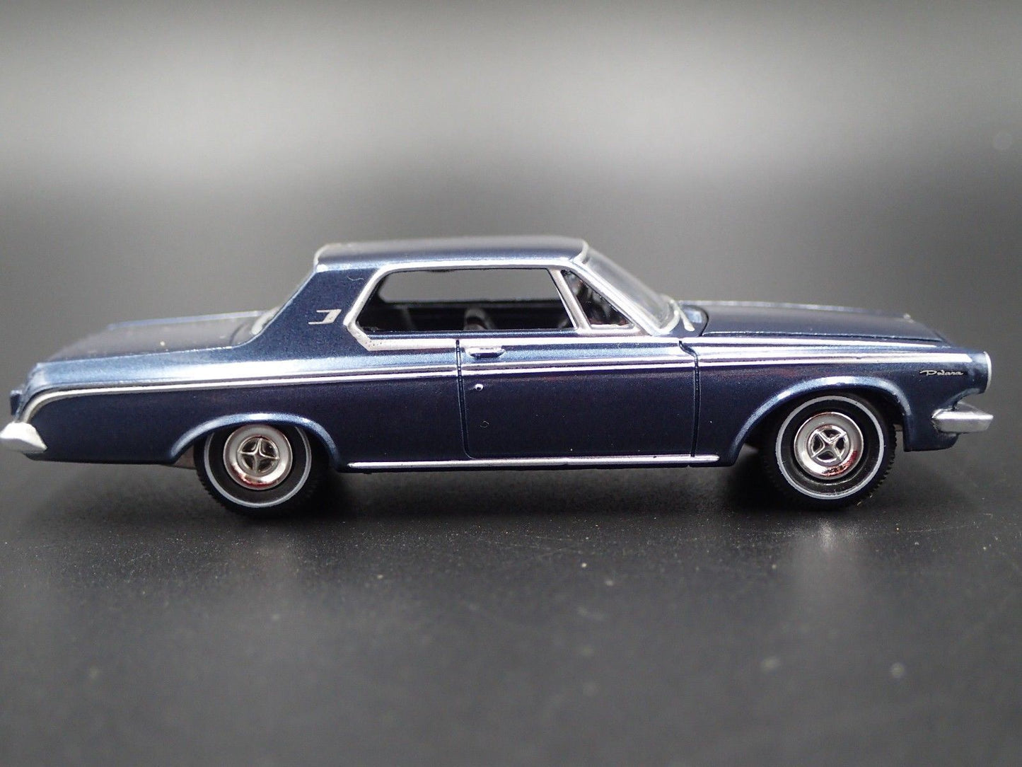 1963 63 DODGE POLARA BLUE 1/64 SCALE COLLECTIBLE DIORAMA DIECAST MODEL CAR