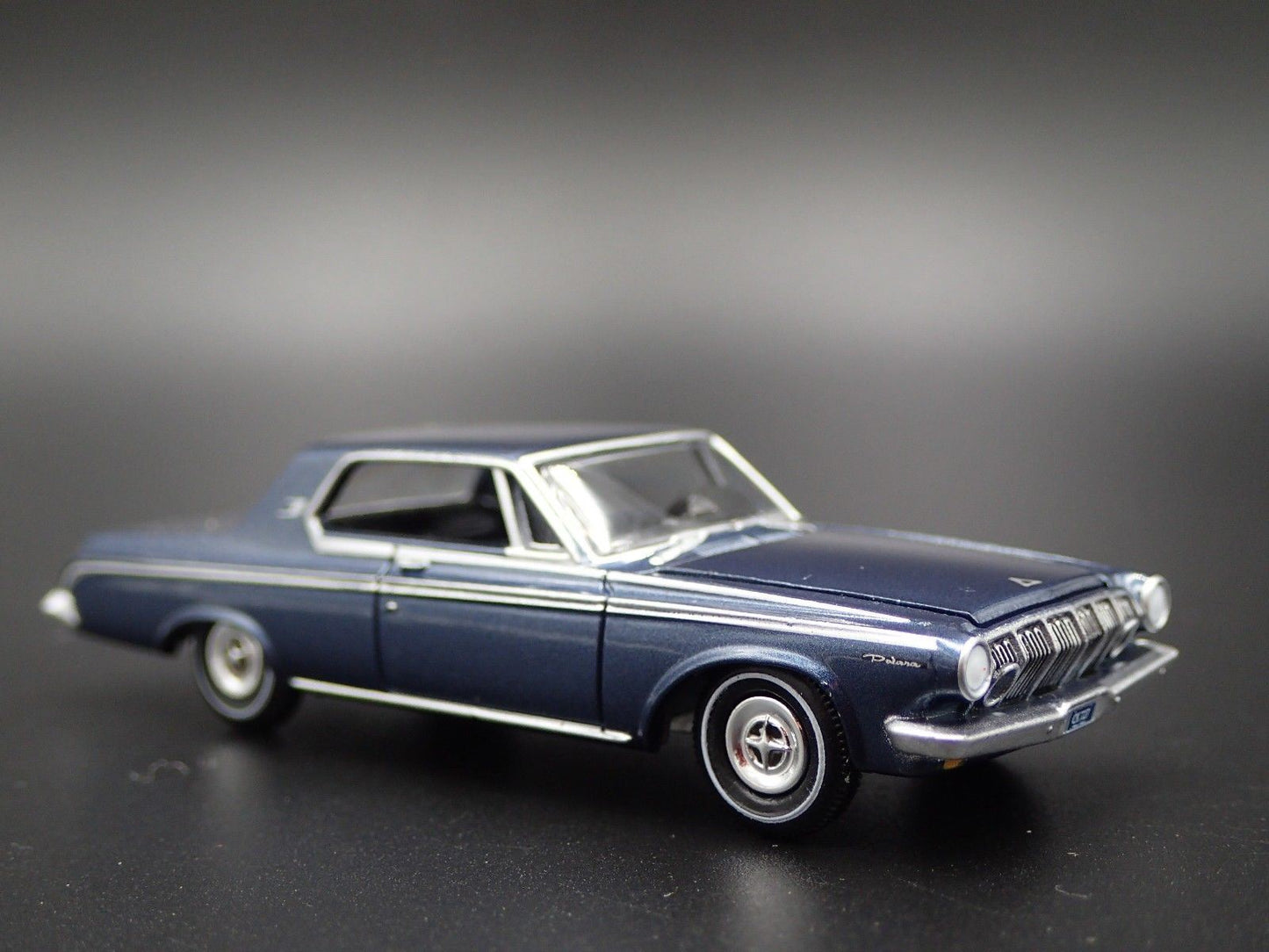 1963 63 DODGE POLARA BLUE 1/64 SCALE COLLECTIBLE DIORAMA DIECAST MODEL CAR