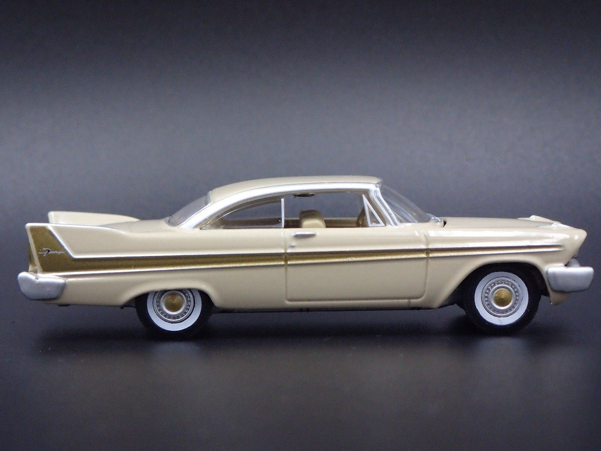 1958 58 PLYMOUTH FURY RARE 1/64 SCALE COLLECTIBLE DIORAMA DIECAST MODEL CAR-Burning Rubber Toy Company