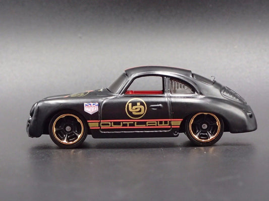 1955-1959 PORSCHE 356A URBAN OUTLAW BLACK 1:64 SCALE DIORAMA DIECAST MODEL CAR