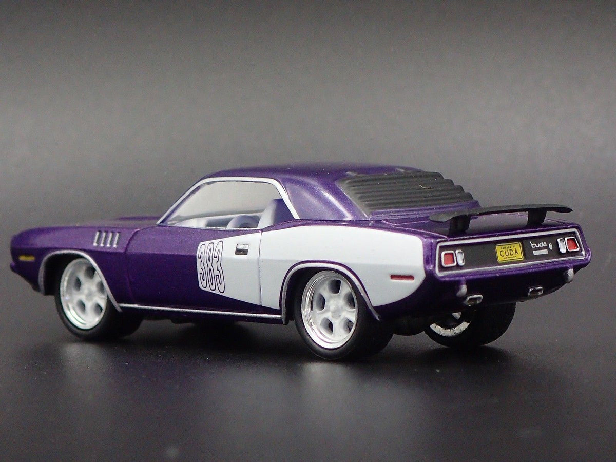 1971 PLYMOUTH CUDA 383 RARE 1/64 SCALE LIMITED COLLECTIBLE DIECAST MODEL CAR-Burning Rubber Toy Company