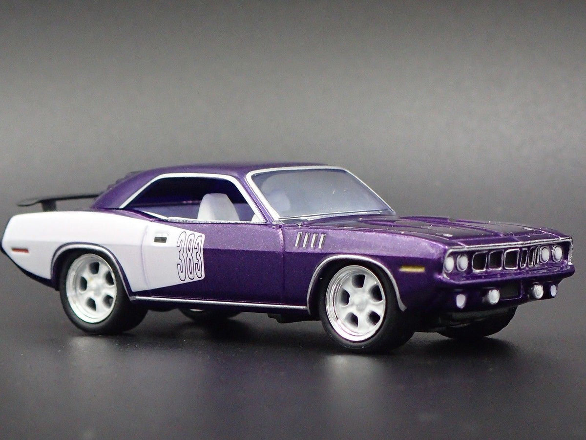 1971 PLYMOUTH CUDA 383 RARE 1/64 SCALE LIMITED COLLECTIBLE DIECAST MODEL CAR-Burning Rubber Toy Company