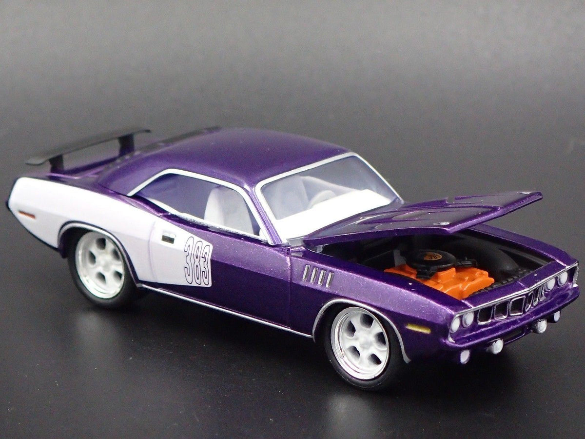 1971 PLYMOUTH CUDA 383 RARE 1/64 SCALE LIMITED COLLECTIBLE DIECAST MODEL CAR-Burning Rubber Toy Company