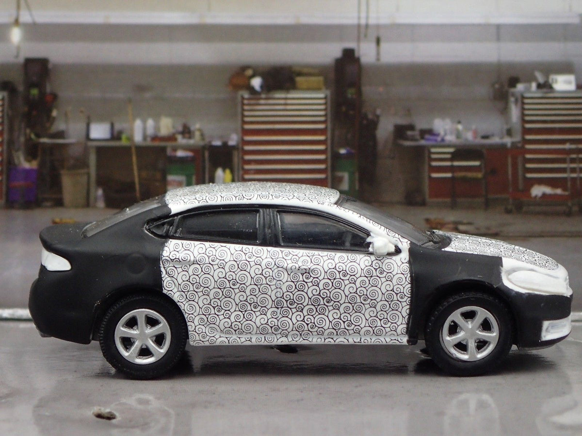 2013-2016 DODGE DART GT SPY SHOT RARE 1/64 SCALE COLLECTIBLE DIECAST MODEL CAR-Burning Rubber Toy Company