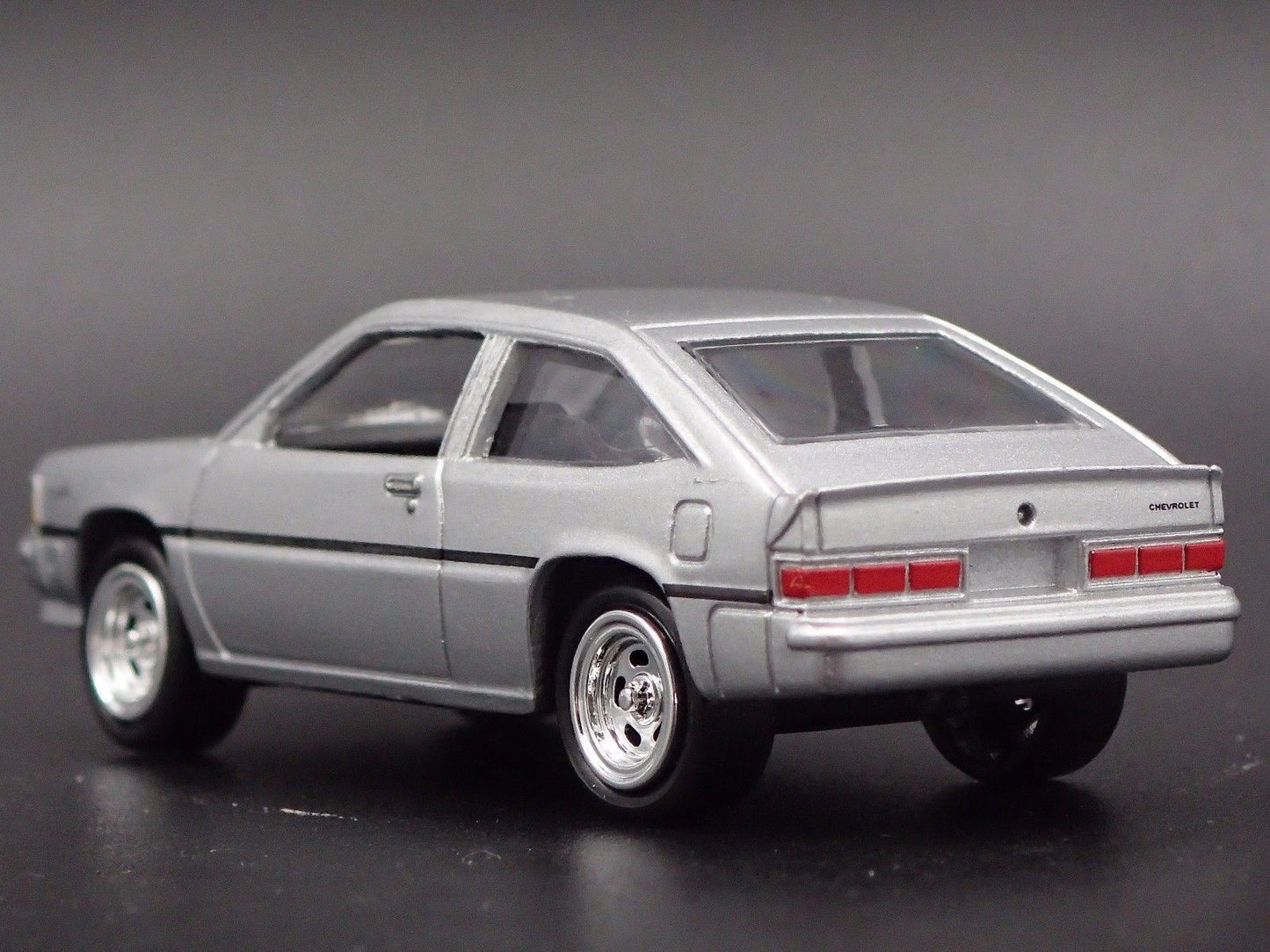 1981 81 CHEVY CHEVROLET CITATION SILVER 1:64 SCALE DIORAMA DIECAST MODEL CAR