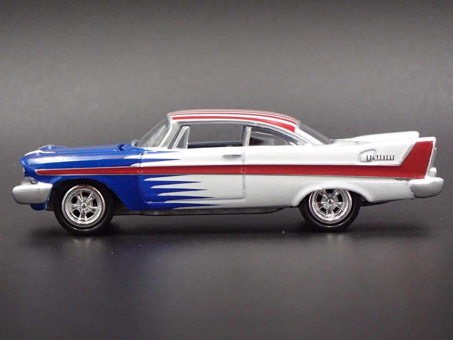 1958 58 PLYMOUTH BELVEDERE RARE 1/64 SCALE COLLECTIBLE DIORAMA DIECAST MODEL CAR