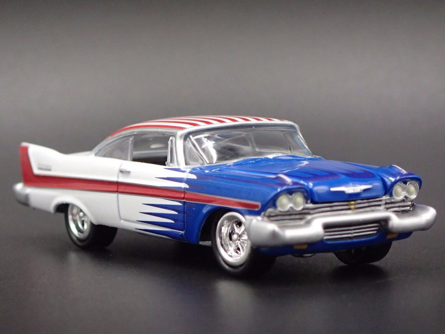 1958 58 PLYMOUTH BELVEDERE RARE 1/64 SCALE COLLECTIBLE DIORAMA DIECAST MODEL CAR