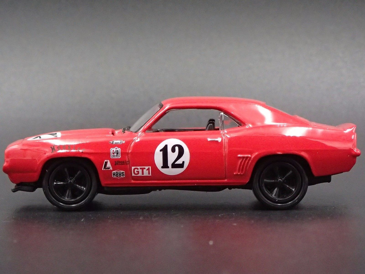 1969 69 CHEVY CHEVROLET CAMARO SS RED 1:64 SCALE DIORAMA DIECAST MODEL CAR