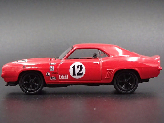 1969 69 CHEVY CHEVROLET CAMARO SS RED 1:64 SCALE DIORAMA DIECAST MODEL CAR-Burning Rubber Toy Company