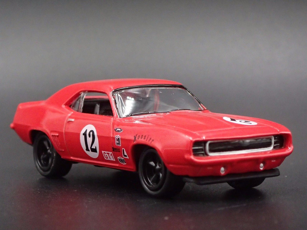 1969 69 CHEVY CHEVROLET CAMARO SS RED 1:64 SCALE DIORAMA DIECAST MODEL CAR