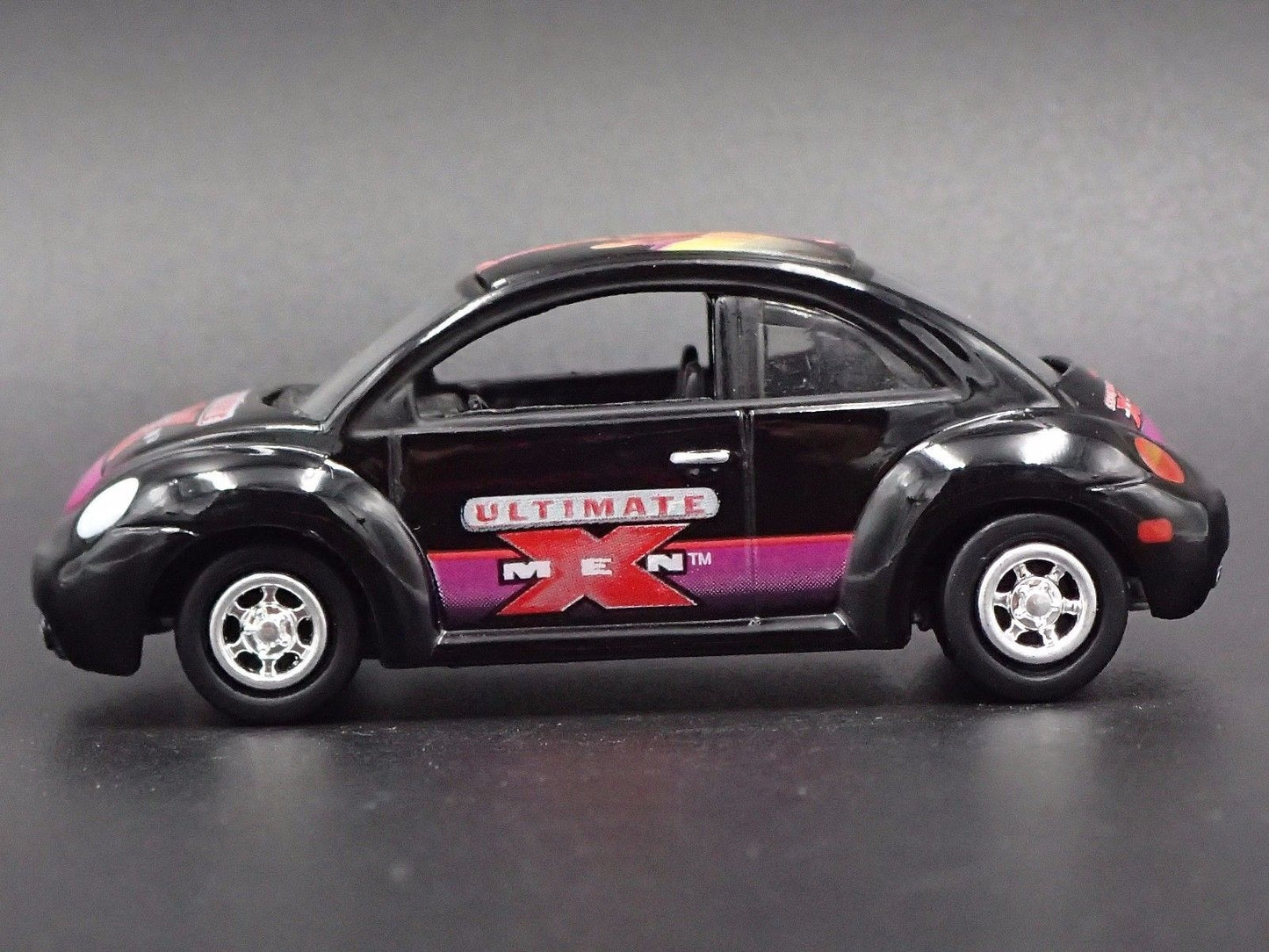 1998-2011 VW VOLKSWAGEN NEW BEETLE BUG X-MEN BLACK 1:64 SCALE DIECAST MODEL CAR