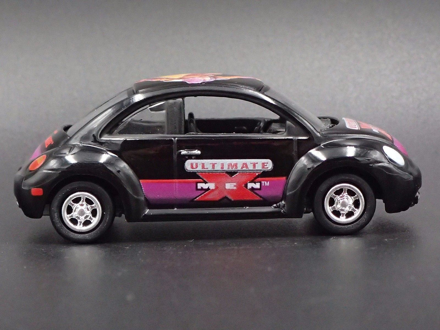 1998-2011 VW VOLKSWAGEN NEW BEETLE BUG X-MEN BLACK 1:64 SCALE DIECAST MODEL CAR
