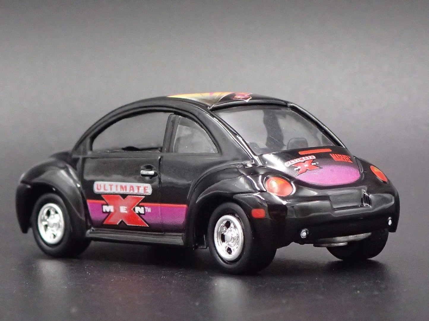 1998-2011 VW VOLKSWAGEN NEW BEETLE BUG X-MEN BLACK 1:64 SCALE DIECAST MODEL CAR
