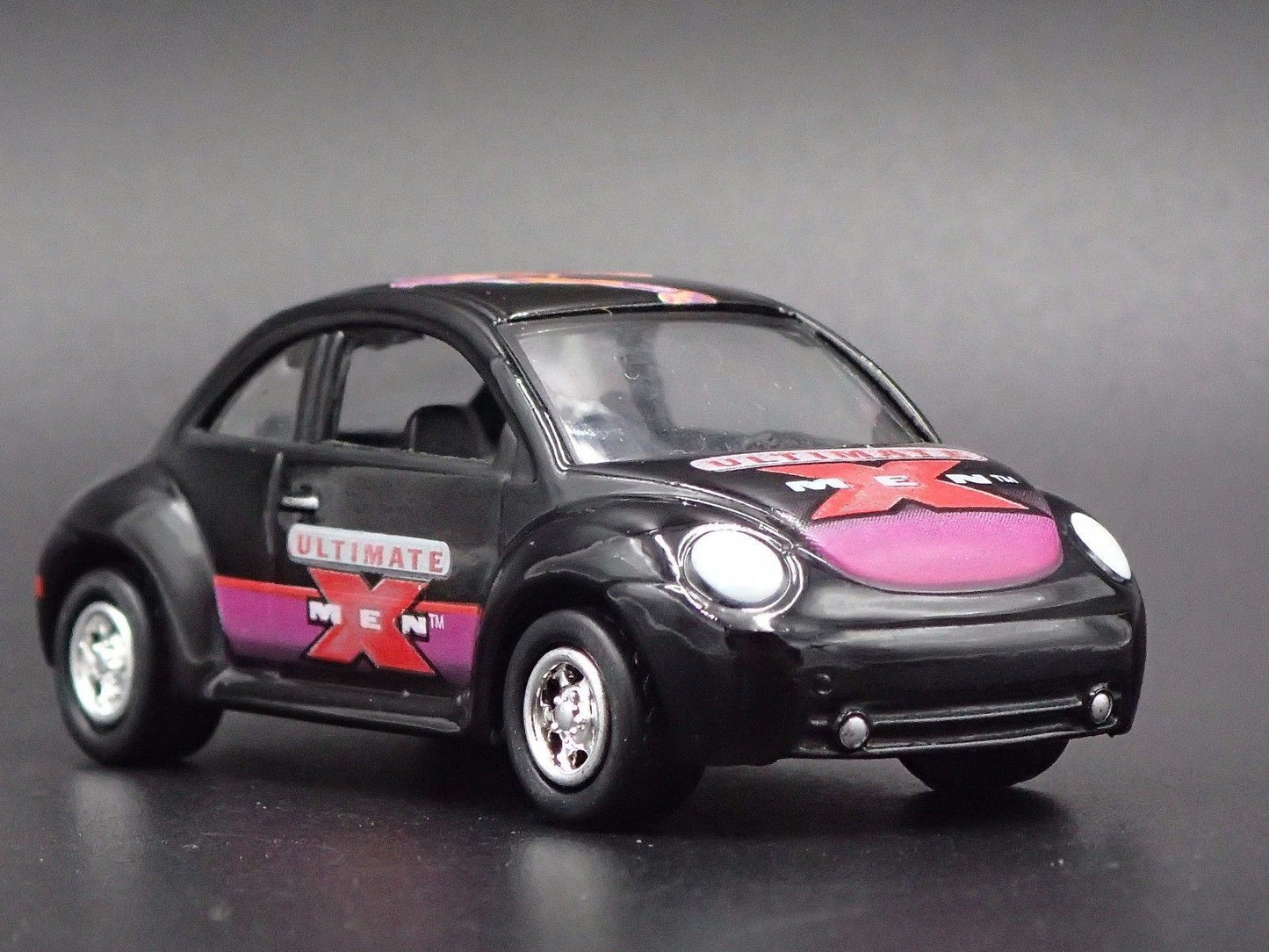 1998-2011 VW VOLKSWAGEN NEW BEETLE BUG X-MEN BLACK 1:64 SCALE DIECAST MODEL CAR