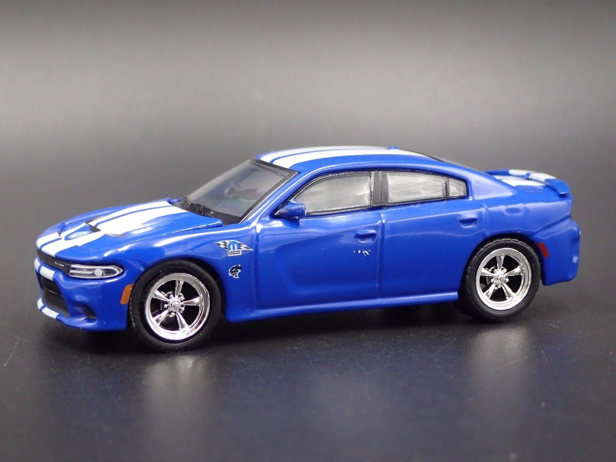 2017 17 DODGE CHARGER SRT HELLCAT BLUE 1/64 SCALE COLLECTIBLE DIECAST MODEL CAR