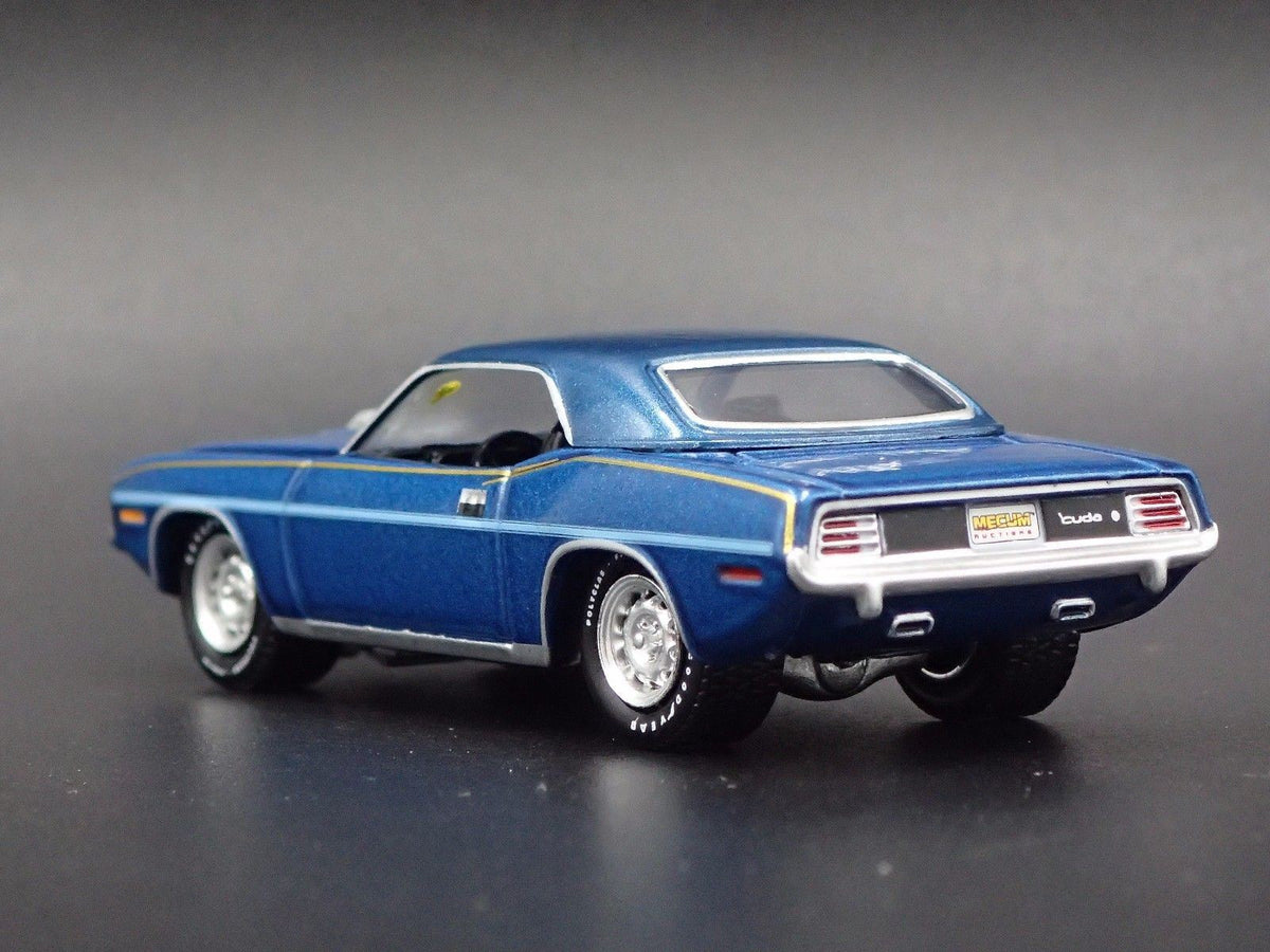 1970 PLYMOUTH HEMI CUDA RARE 1:64 SCALE COLLECTIBLE DIORAMA DIECAST MODEL CAR-Burning Rubber Toy Company