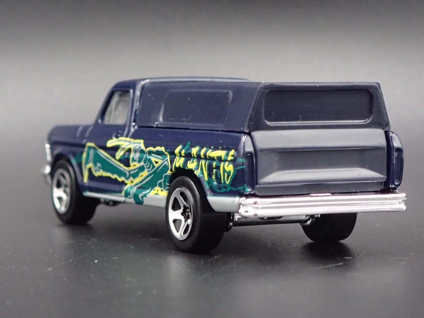 1973-1979 FORD F150 LONG BED PICKUP TRUCK BLUE 1/64 SCALE DIECAST MODEL CAR