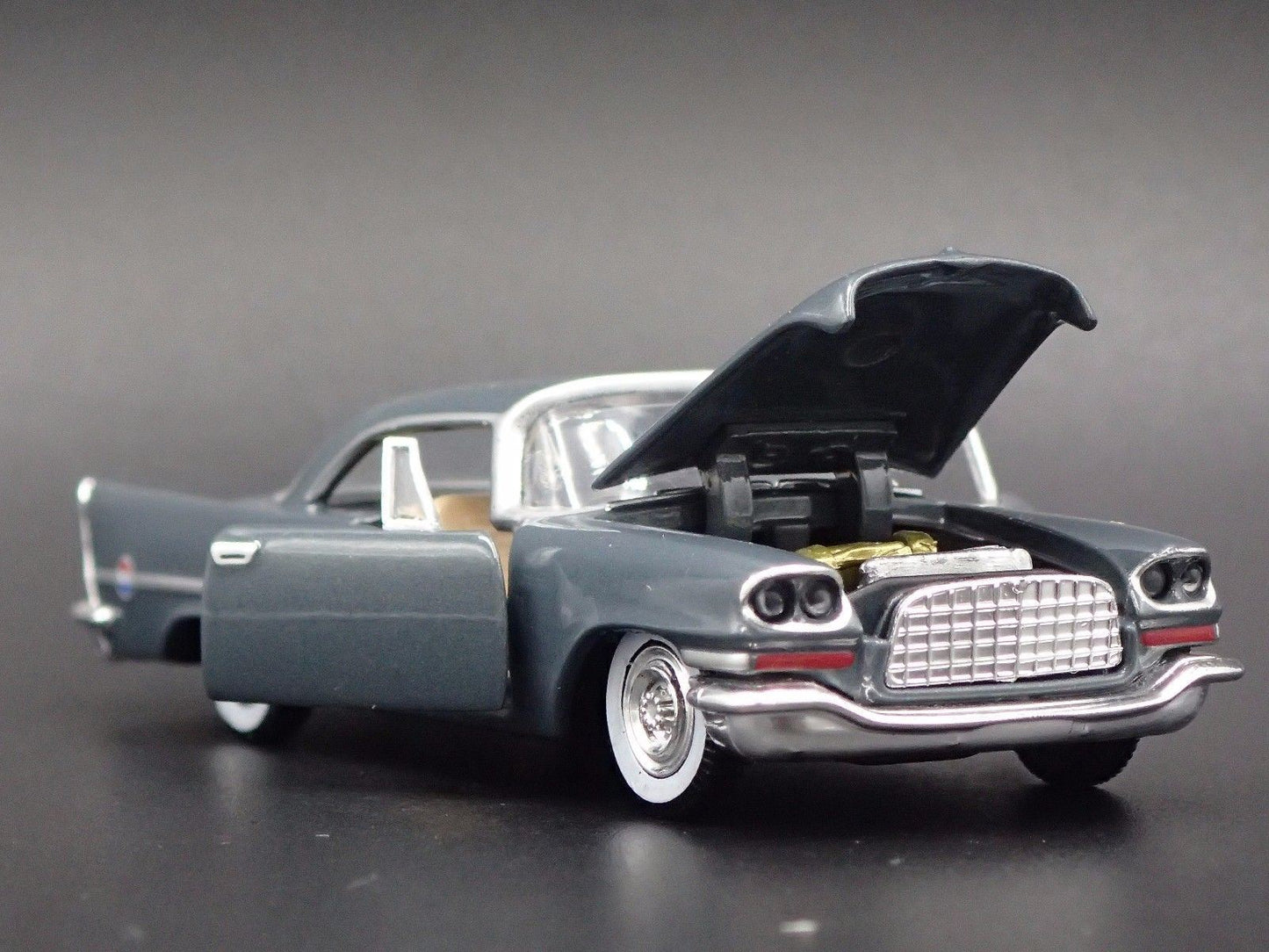 1957 57 CHRYSLER 300C GRAY RARE 1:64 SCALE COLLECTIBLE DIORAMA DIECAST MODEL CAR