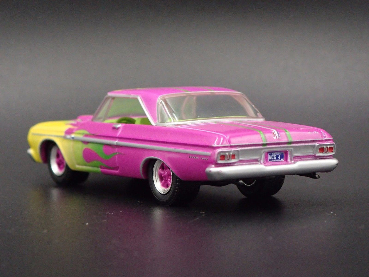 1964 PLYMOUTH SPORT FURY MAX WEDGE RARE 1:64 COLLECTIBLE DIECAST MODEL CAR-Burning Rubber Toy Company