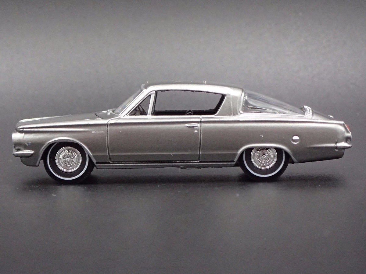 1964 64 PLYMOUTH BARRACUDA RARE 1/64 SCALE COLLECTIBLE DIORAMA DIECAST MODEL CAR-Burning Rubber Toy Company