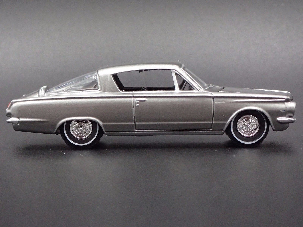 1964 64 PLYMOUTH BARRACUDA RARE 1/64 SCALE COLLECTIBLE DIORAMA DIECAST MODEL CAR-Burning Rubber Toy Company