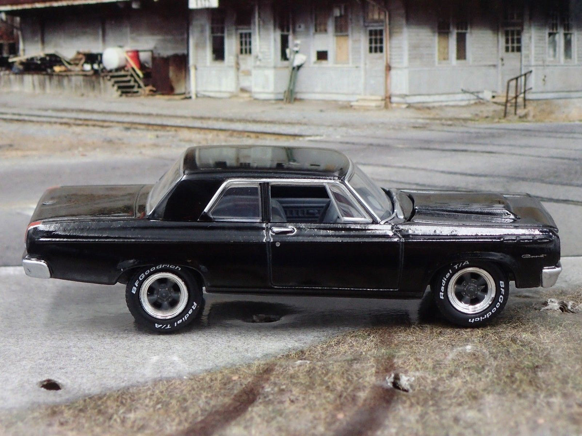 1965 Dodge Coronet 426 Black RARE 1/64 LIMITED EDITION COLLECTIBLE DIECAST MODEL-Burning Rubber Toy Company