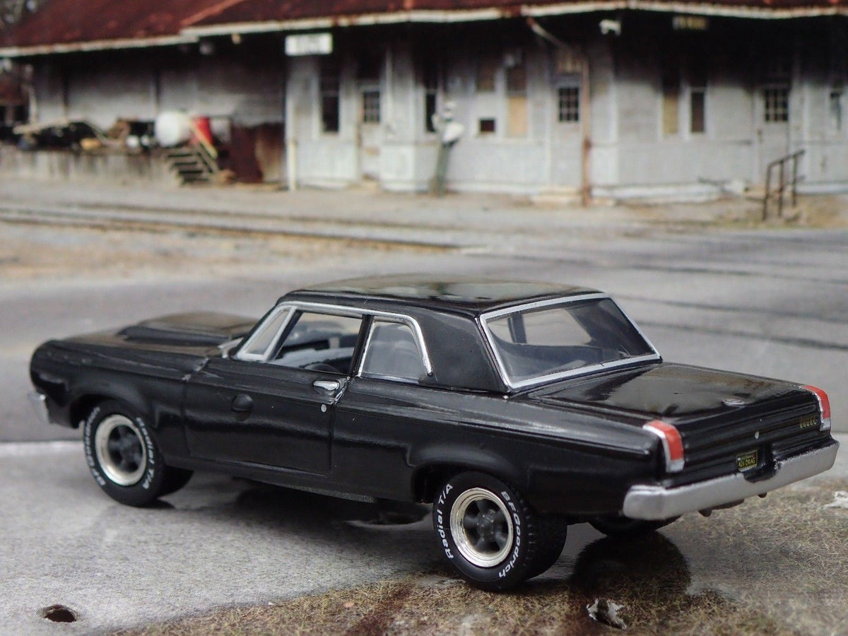 1965 Dodge Coronet 426 Black RARE 1/64 LIMITED EDITION COLLECTIBLE DIECAST MODEL-Burning Rubber Toy Company