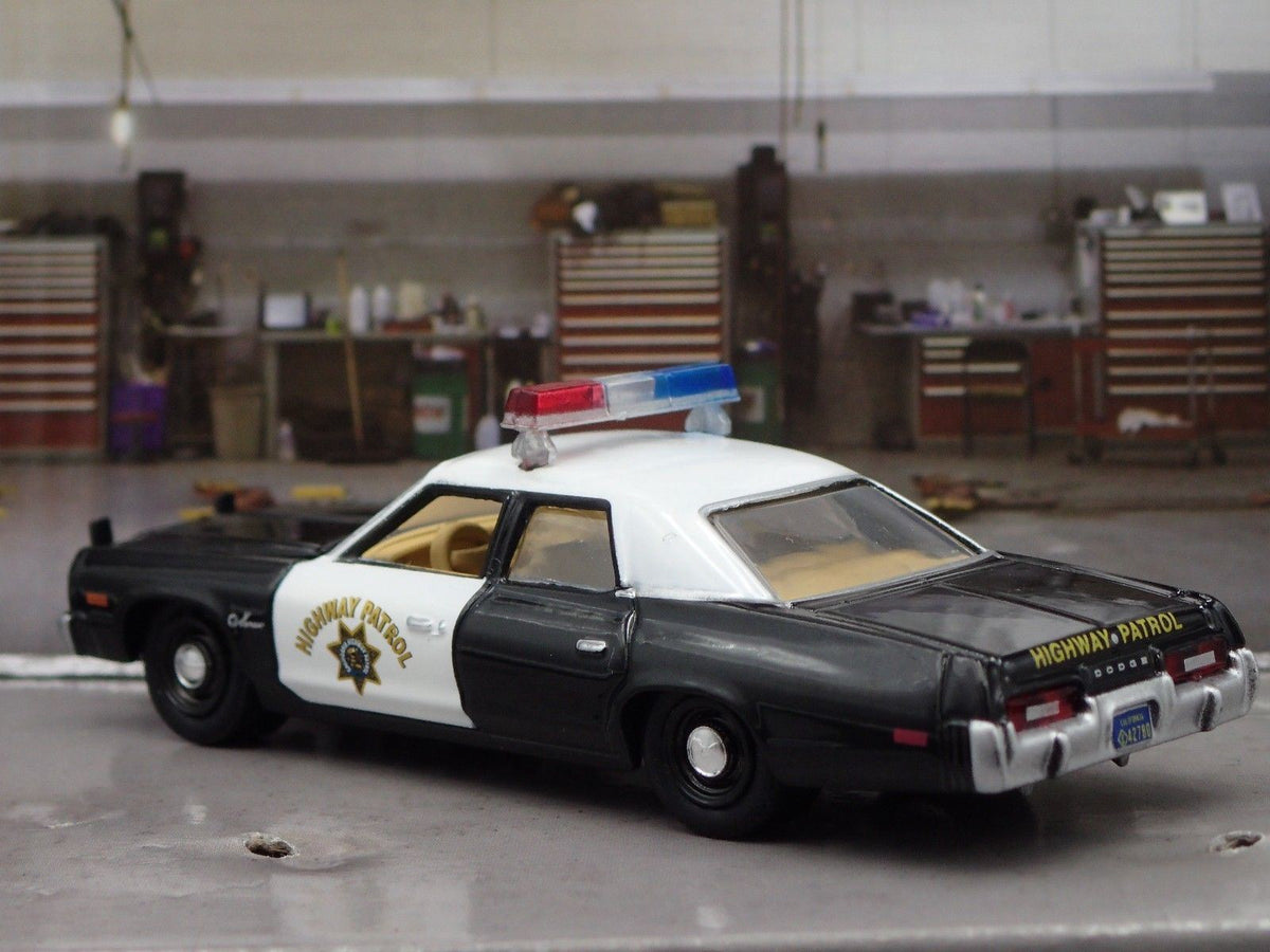 1974 74 DODGE MONACO CALIFORNIA HIGHWAY PATROL CHP 1/64 SCALE DIECAST MODEL CAR-Burning Rubber Toy Company