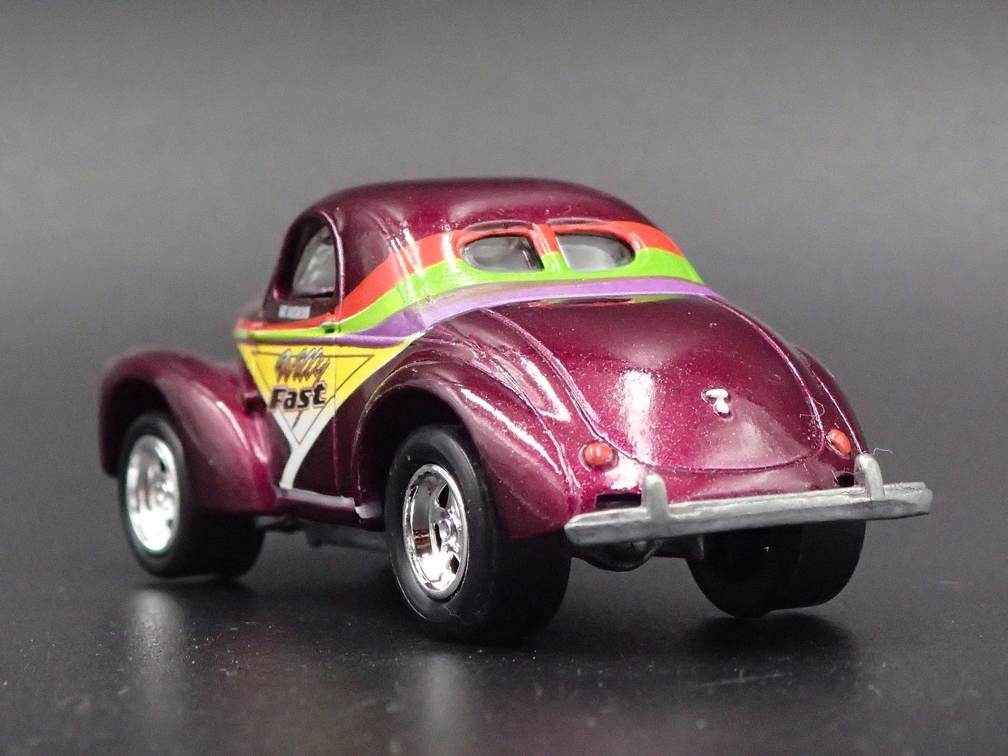1941 41 WILLYS GASSER COUPE WILLY FAST NHRA 1:64 SCALE DIORAMA DIECAST MODEL CAR