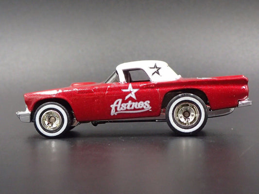 1957 FORD THUNDERBIRD TBIRD COCA COLA HOUSTON ASTROS RARE 1:64 DIECAST MODEL CAR-Burning Rubber Toy Company