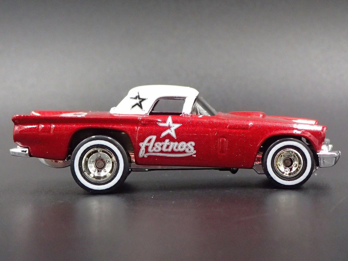 1957 FORD THUNDERBIRD TBIRD COCA COLA HOUSTON ASTROS RARE 1:64 DIECAST MODEL CAR-Burning Rubber Toy Company