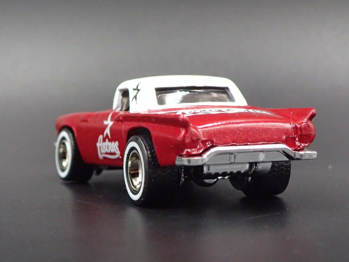1957 FORD THUNDERBIRD TBIRD COCA COLA HOUSTON ASTROS RARE 1:64 DIECAST MODEL CAR-Burning Rubber Toy Company