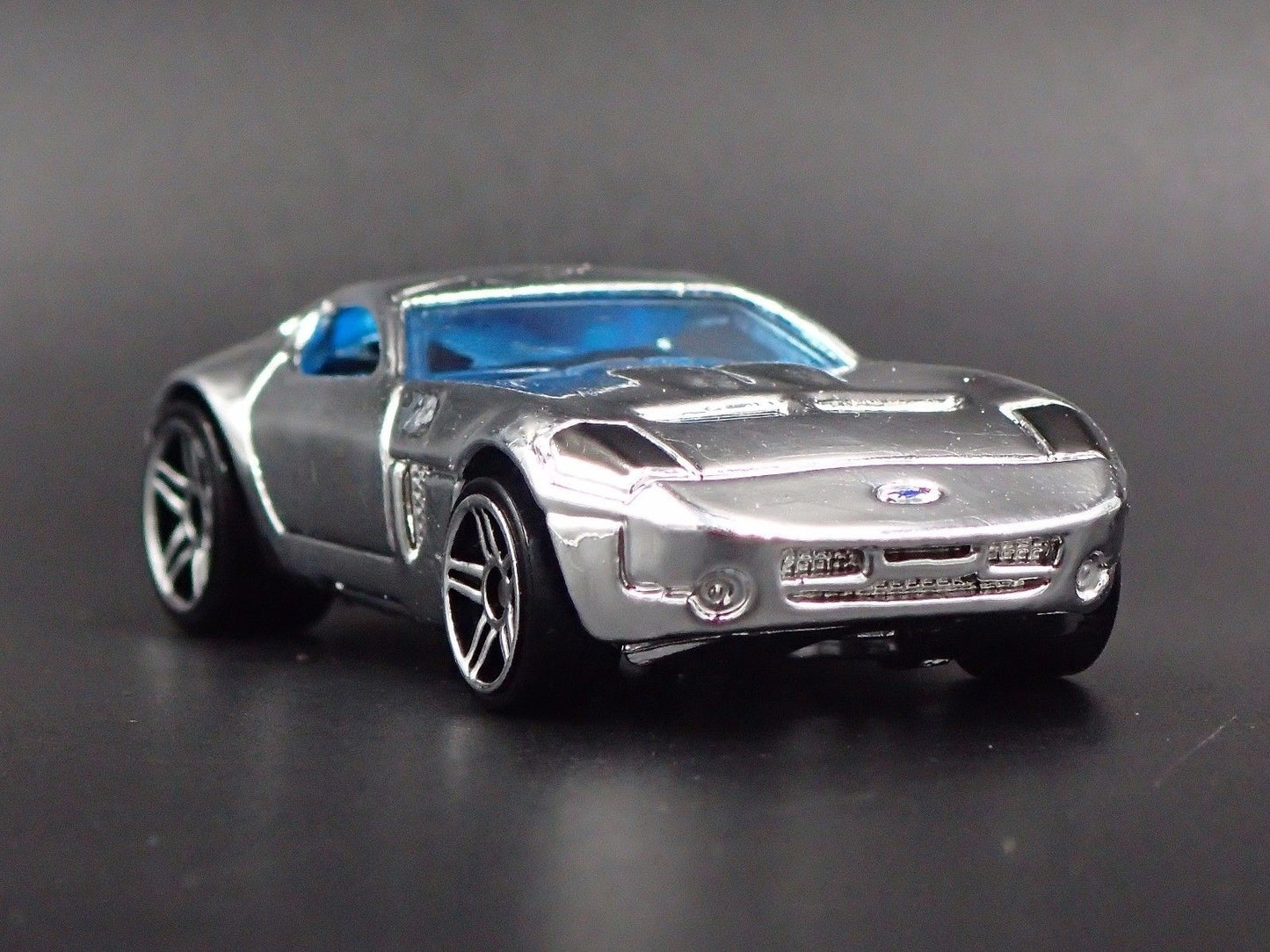 2005 05 FORD SHELBY GR1 CONCEPT CHROME 1:64 SCALE COLLECTIBLE DIECAST MODEL CAR
