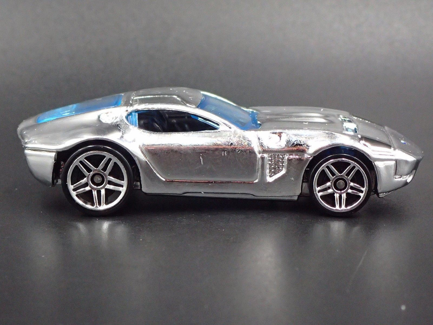 2005 05 FORD SHELBY GR1 CONCEPT CHROME 1:64 SCALE COLLECTIBLE DIECAST MODEL CAR