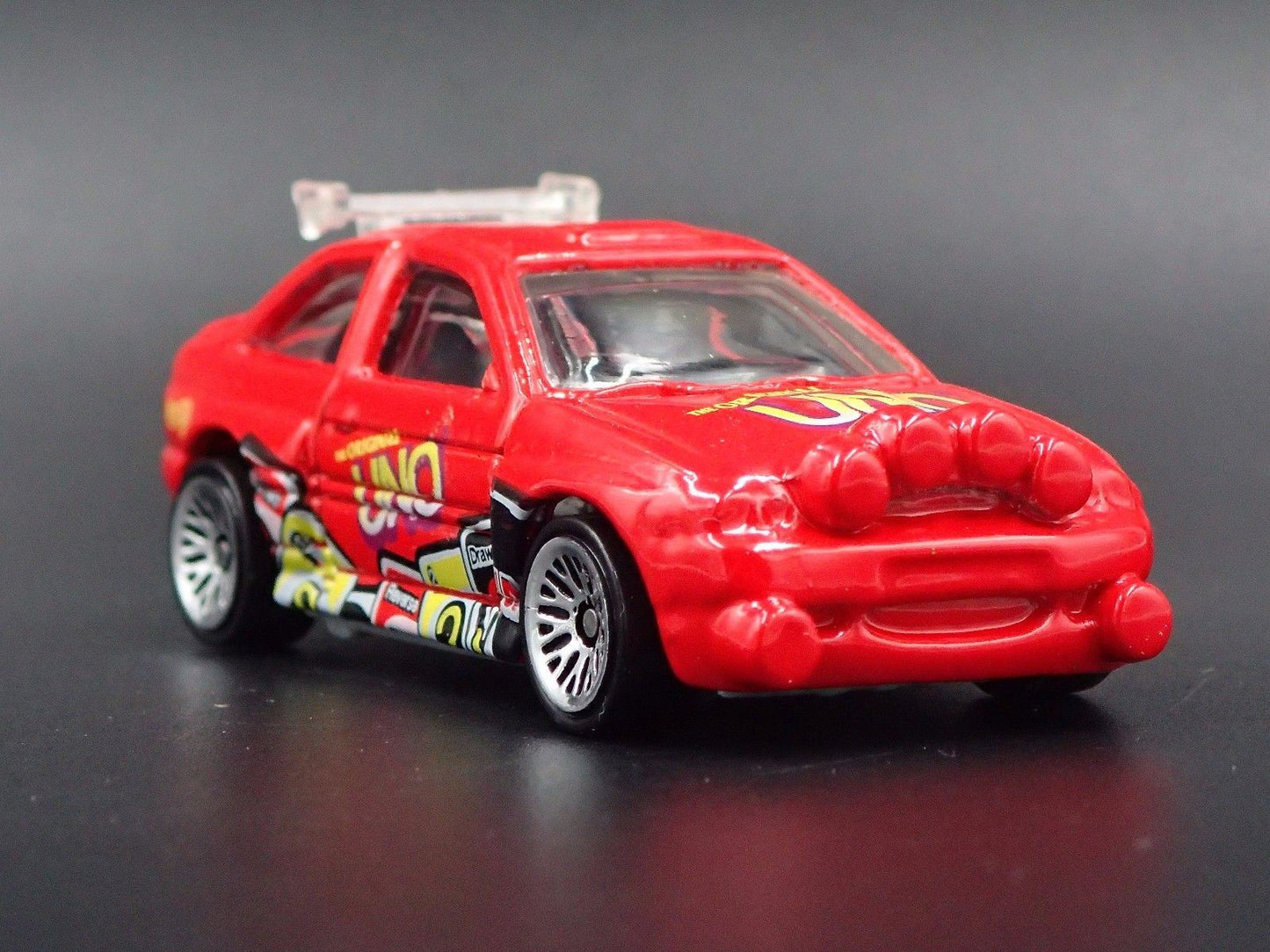 FORD ESCORT RALLY RACING UNO RED RARE 1:64 SCALE COLLECTIBLE DIECAST MODEL CAR