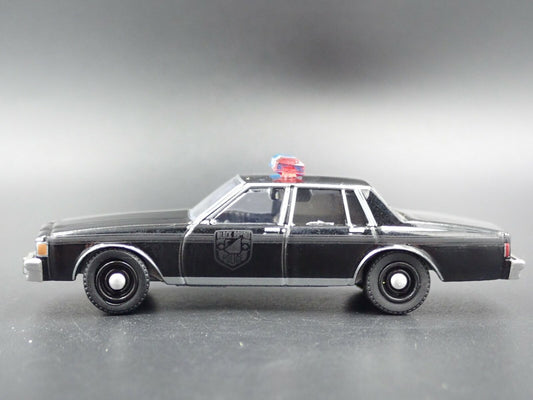 1980 80 CHEVY CHEVROLET CAPRICE POLICE BLACK RARE 1/64 SCALE DIECAST MODEL CAR