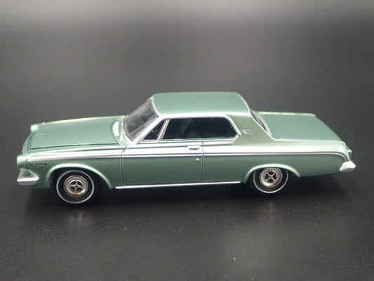 1963 63 DODGE POLARA GREEN RARE 1/64 SCALE COLLECTIBLE DIORAMA DIECAST MODEL CAR