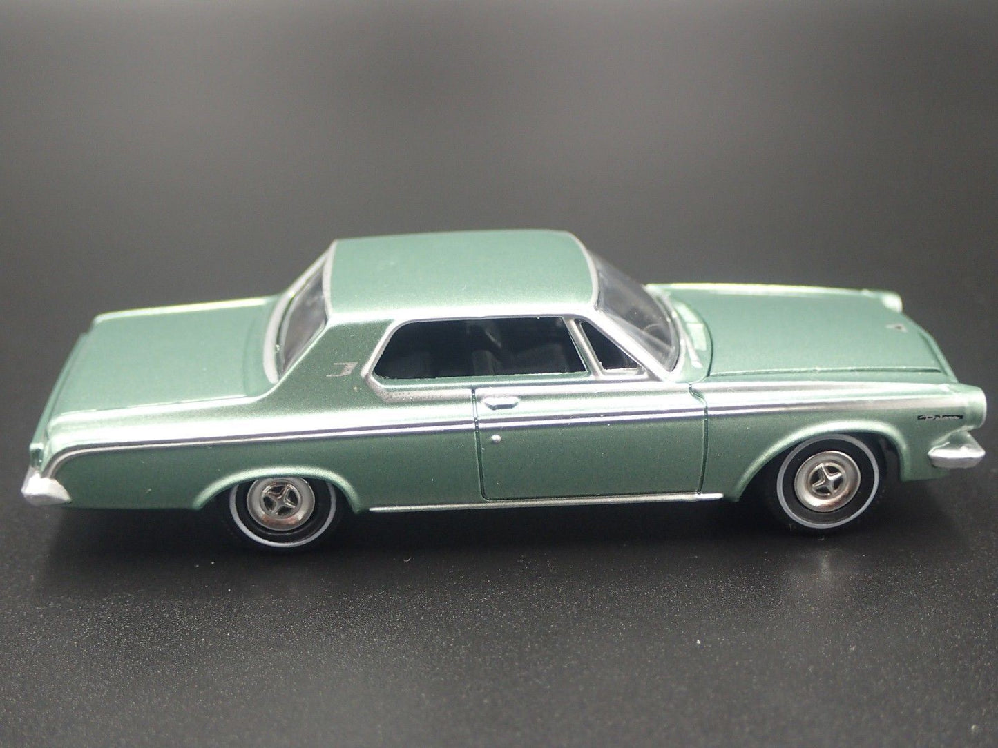 1963 63 DODGE POLARA GREEN RARE 1/64 SCALE COLLECTIBLE DIORAMA DIECAST MODEL CAR
