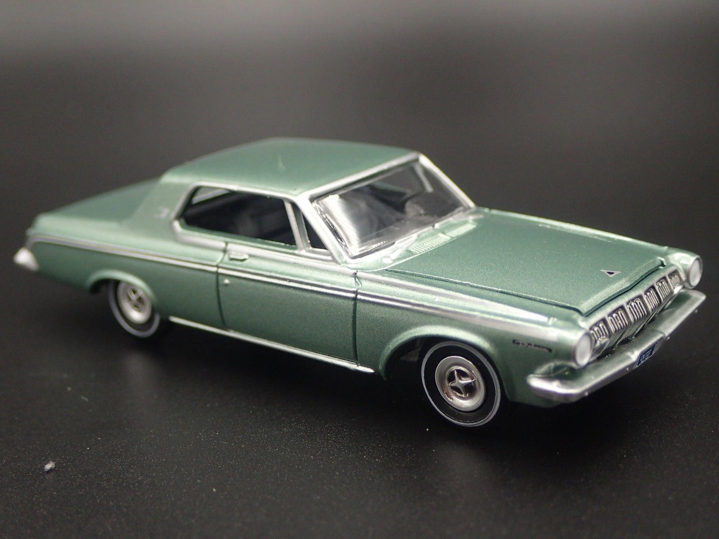 1963 63 DODGE POLARA GREEN RARE 1/64 SCALE COLLECTIBLE DIORAMA DIECAST MODEL CAR