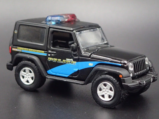 2012 12 JEEP WRANGLER GENEVA IL POLICE DEPT 1/64 SCALE DIORAMA DIECAST MODEL CAR