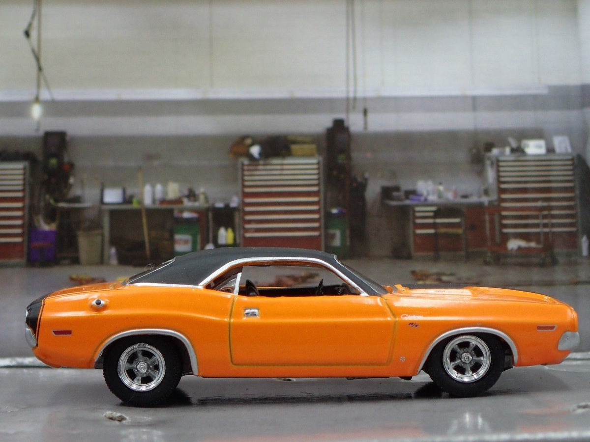 1970 70 DODGE CHALLENGER RT RARE 1:64 SCALE COLLECTIBLE DIECAST MODEL CAR-Burning Rubber Toy Company