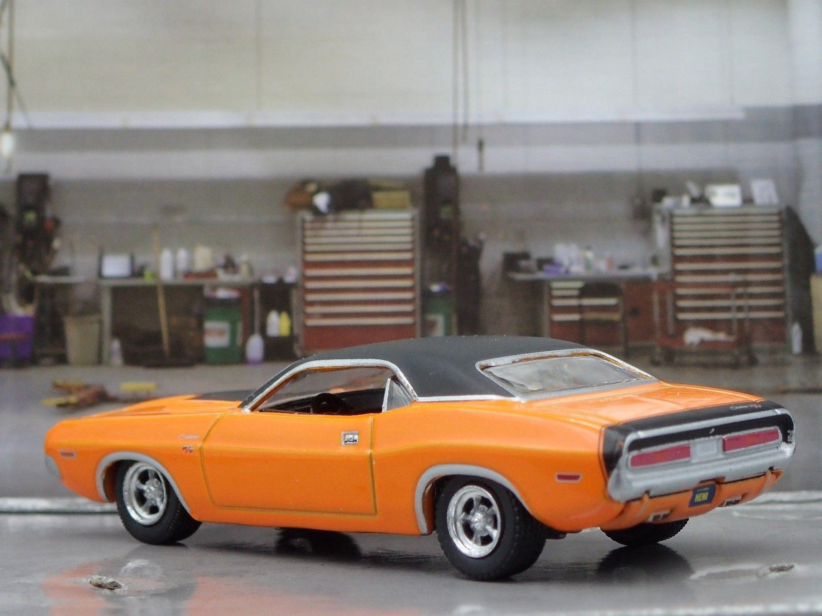 1970 70 DODGE CHALLENGER RT RARE 1:64 SCALE COLLECTIBLE DIECAST MODEL CAR-Burning Rubber Toy Company